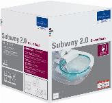 Villeroy en Boch Subway 2.0 directflush combipack 56cm met slimseat toiletzitting wit ceramicplus 5614R2R1