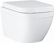 Grohe Euro Ceramic rimless wandcloset 54cm met softclose en quickrelease closetzitting wit 39554000