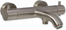 Blue Label Brondby badthermostaat HOH 15cm geborsteld nikkel FK-8077-BN