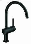 Grohe Minta keukenkraan m. draaibare C-uitloop zwart 32917KS0