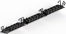 Thermrad QuattroBoost ventilatorset (2 segmenten) voor Thermrad C4, type 22 en 33, lengte 100cm. Incl adapter+kabel 150cm, wit.
