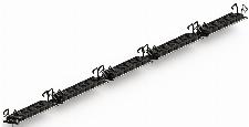 Thermrad QuattroBoost ventilatorset 4 segmenten voor Compact-4 type 22 en 33 lengte 220cm incl adapter en kabel 150cm wit QB220