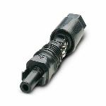 Phoenix Contact fotovoltaische connector, busuitvoering, 40A, 1100V, veerdrukaansluiting, zwart, met gereedschap te ontgrendelen