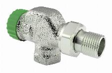 Heimeier Eclipse 300 radiatorafsluiter haaks, met knop, radiator 1/2", leiding 1/2", staartstuk/buitendraad, M30x1,5
