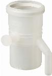 Ubbink enkelwandig rookgas, condensafvoer, kunststof, steekeind 80mm, mof 95mm met deksel 0718597