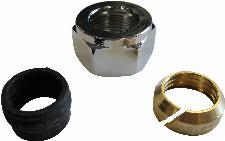 Solar Design aansluit koppeling M24 - 15mm, chroom (Thermrad - VeraLine)