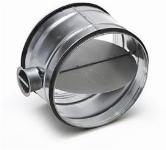 Velu regelklep diameter 200mm geschikt voor handbediening, voorzien van rubber afdichting. Safe uitvoering
