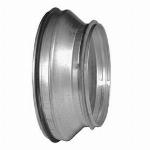 Velu verloop luchtkanaal, verzinkt, insteek lengte 40mm, lengte 100mm, diameter 200-180