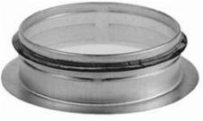 Velu vlak zadelstuk diameter 150mm met rubber afdichting. Safe uitvoering