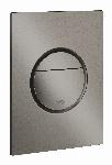 Grohe Nova Cosmopolitan S bedieningspaneel dual flush closet hard graphite geborsteld 37601AL0