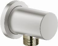Grohe Rainshower wand aansluitbocht, buitendraad met een ronde rozet, beveiligd tegen terugstroming supersteel 27057DC0