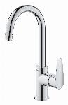 Grohe BauEdge L-size wastafelmengkraan push open chroom 23911001