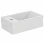 Ideal Standard Tempo fontein m. kraangat links z. overloop 37x21cm wit E211301