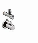 Hansgrohe Flowstar hoekstopkraan met afdekrozet G3/8" geborsteld brons (G1/2" koppelingen bijgeleverd) 13954140