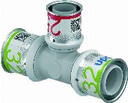 Uponor S-Press Plus PPSU pers composiet T-stuk verlopend 32x25x32mm 1039961