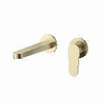 Blue Label Skive inbouw wastafelkraan wand incl. inbouwdeel, geborsteld goud FK-0422-BB