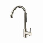 Blue Label Ribe keukenkraan C uitloop geborsteld nikkel FK-0329W-BN