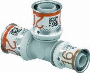 Uponor S-Press Plus PPSU pers composiet T-stuk verlopend 20x20x16mm 1039951