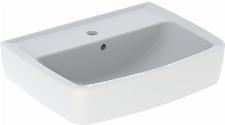 Geberit Bastia fontein square 50x38cm met kraangat met overloop wit 502921001