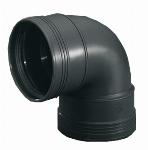 Wafix PP Bocht 88,5° Zwart 40 M/M