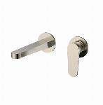 Blue Label Skive inbouw wastafelkraan wand incl. inbouwdeel, geborsteld nikkel FK-0422-BN
