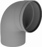 Burgerhout Multi-PP rookgasafvoerbocht 130mm 90� grijs 400470740