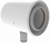 Burgerhout TwinSafe condensopvang 60/100mm PP, concentrisch wit 410084672