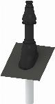 Burgerhout FX Easy Skyline dakdoorvoer concentrisch 60-100mm lengte 1280mm zwart/wit 400472009