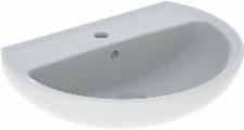 Geberit Bastia wastafel rond m. kraangat m. overloop 60x45.5cm wit 502.922.00.1