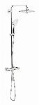 Grohe Euphoria 260 douchesysteem m. douchethermostaat, Euphoria hoofdd, 110 massage handd. rond chroom 27615002