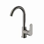Blue Label Skive wastafelkraan C-uitloop gun metal FK-0429-GM