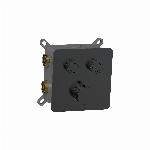 Blue Silkeborg inbouw douchethermostaat met 2-weg omstelling, push control, mat zwart FK-ANN-004-MB