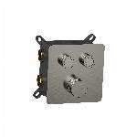 Blue Silkeborg inbouw douchethermostaat met 2-weg omstelling, push control, gun metal FK-ANN-004-GM