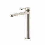 Blue Label Skive wastafelkraan high rise geborsteld nikkel FK-0426-BN
