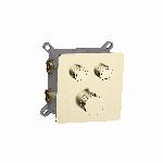 Blue Silkeborg inbouw douchethermostaat met 2-weg omstelling, push control, geborsteld goud FK-ANN-004-BB