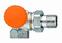 Heimeier Eclipse drukgecompenseerde thermostatische radiatorkraan 1/2" dubbel haaks links 393302000