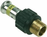 Henco Rechte nippel buitendraad Gas 26x1"