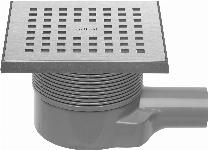 Easy Drain Aqua 150x150mm afvoerput RVS geborsteld MSI-6