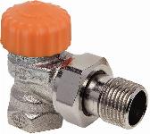 Heimeier Eclipse drukgecompenseerde thermostatische radiatorkraan M30x1,5, 1/2" haaks 3931-02.000