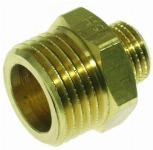 VSH Draad verloopnippel messing verchroomd 3/4 x 1/2 inch buitendraad 0453552