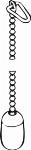 Grohe wegzinkbare ketting chroom 06815000