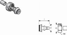 Uponor Vario schroefkoppeling Minitec euroconus 9.9x1.1 G3/4"euro 1005266