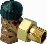 Heimeier Standaard thermostatische radiatorkraan met vaste Kv waarde 1/2" Haaks. T.b.v. M30 kop 220102000