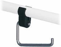 Linido verstelbare toiletrolhouder met kunststof klem RVS LI2617000203
