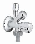 Grohe hoekstopkraan knel 1/2"x3/8" met kunststof greep chroom 22035000