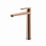 Blue Label Skive wastafelkraan high rise geborsteld brons FK-0426-BR