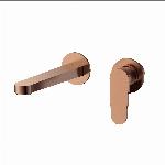 Blue Label Skive inbouw wastafelkraan wand incl. inbouwdeel, geborsteld brons FK-0422-BR