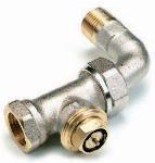 Comap voorinstelbare thermostatische radiatorkraan type R859C. 1/2" Recht met bocht. T.b.v. M28 kop