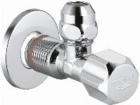 Grohe hoekstopkraan knel 1/2"x3/8" teflon dichtingsring op schroefdraad chroom 22023000