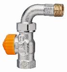 Heimeier Eclipse drukgecompenseerde thermostatische radiatorkraan 1/2" recht + Bocht 3944-02.000
